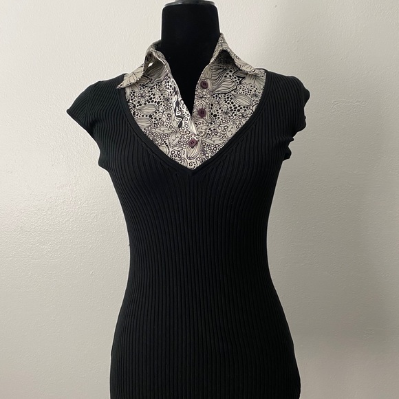 Bebe Silk Knit Top - Picture 2 of 3